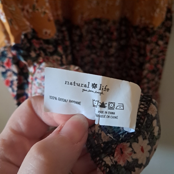 Natural Life Floral Tiered Dress - Picture 7 of 7